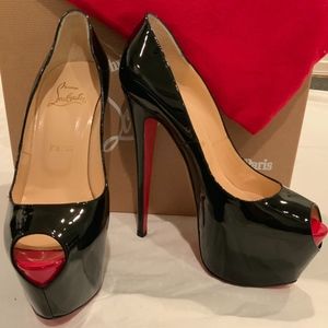 Christian Louboutin Highness Patent Black Platform